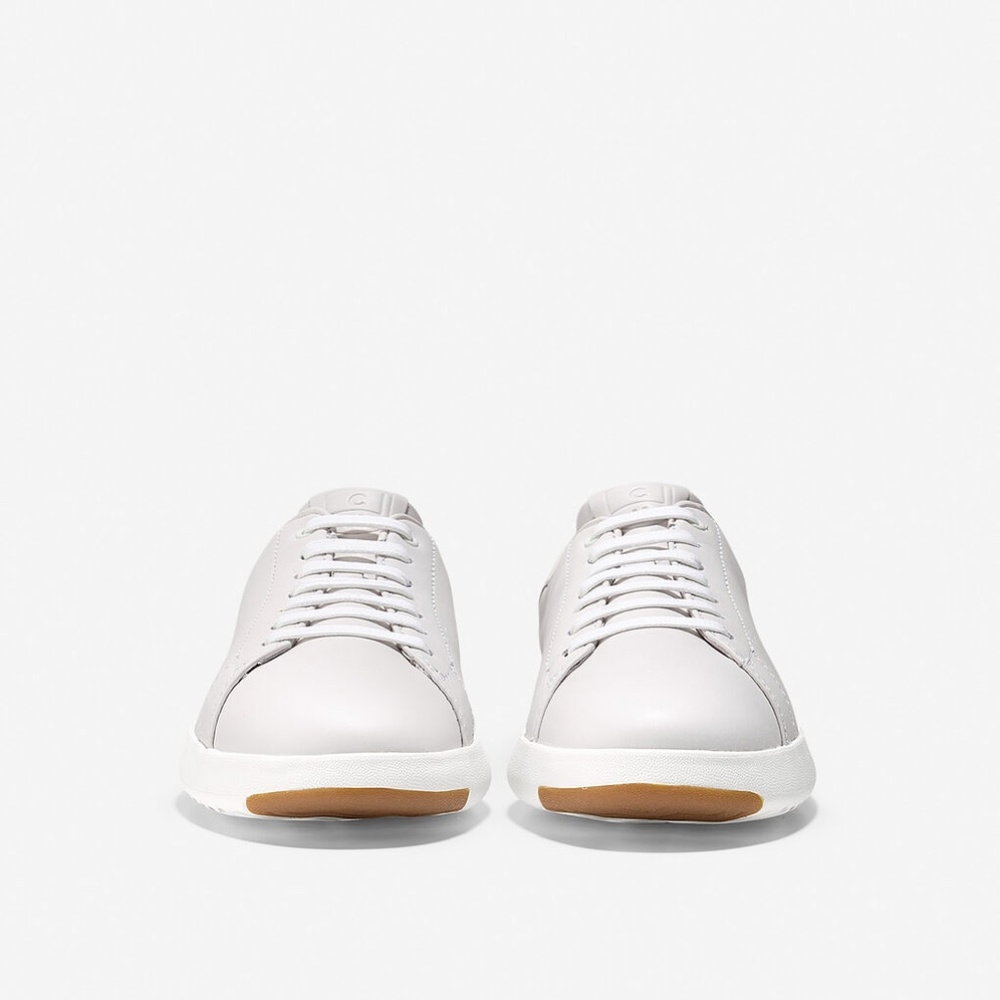 Cole Haan GrandPro Tennis White Leather Sneakers - Picture 2 of 12